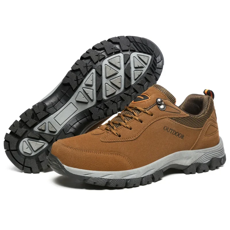 Hunting Outdoor Boots - Men's Hiking Shoes Suede Leather Shoes