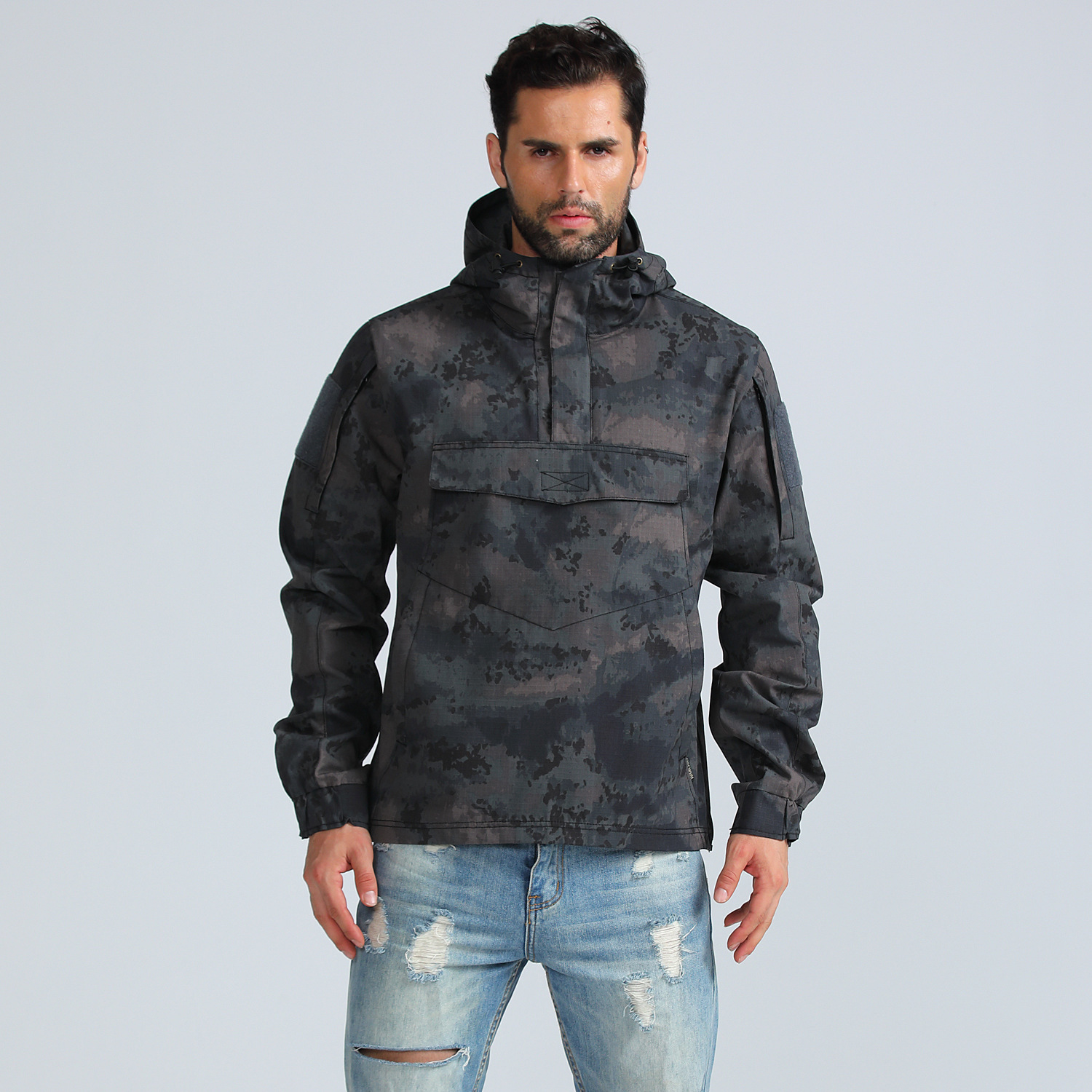 Mens Camo Pullover Coat With R - Outdoor Hunting Coat review and price