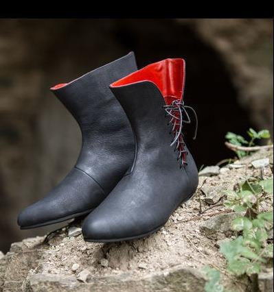 Medieval Shoes Man's Retro Pu  - Hunting Outdoor Boots review and price