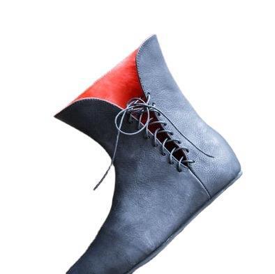 Medieval Shoes Man's Retro Pu  - Hunting Outdoor Boots review and price