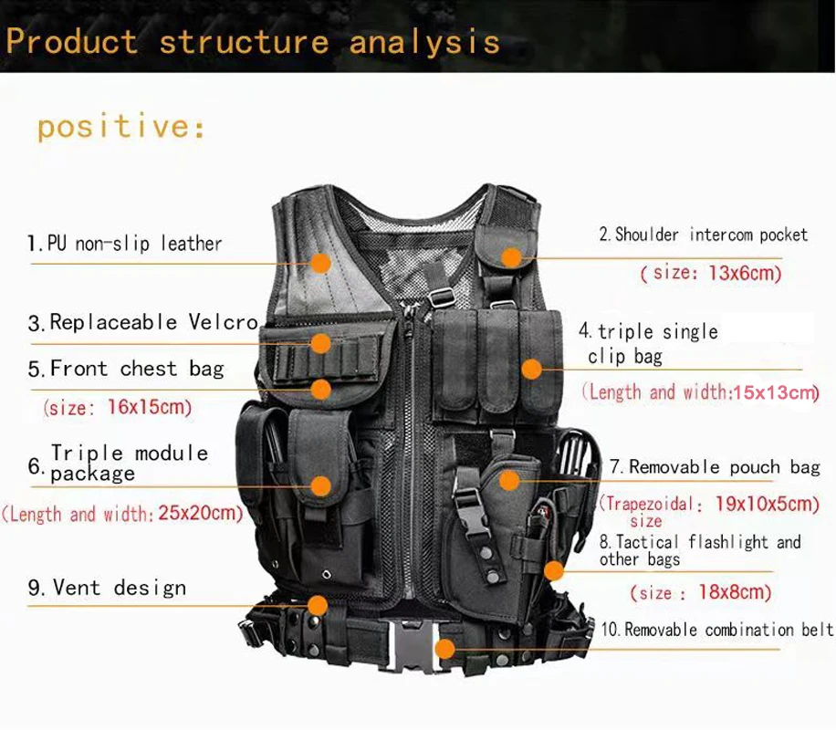 Adjustable Molle Tactical Vest - Outdoor Hunting Coat review and price