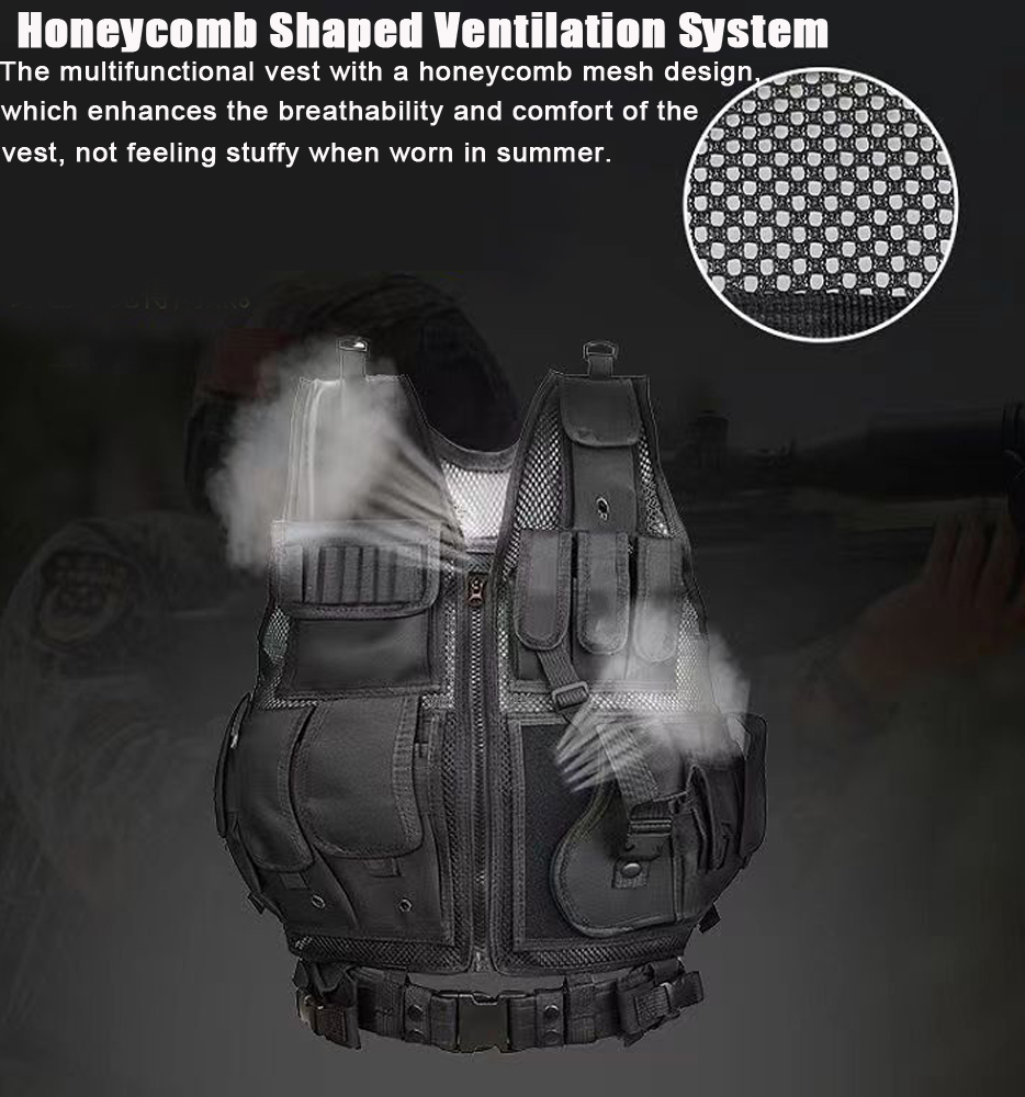 Adjustable Molle Tactical Vest - Outdoor Hunting Coat review and price