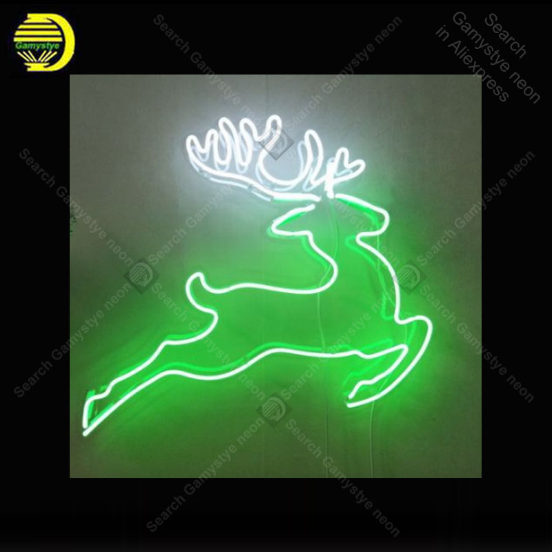 Neon Sign for Deer Running Sho - Hunting And Outdoor Shop review and price