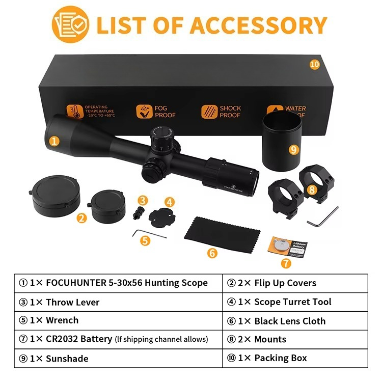 5-30X56 FFP Tactical Long Rang - Outdoor Hunting Range review and price